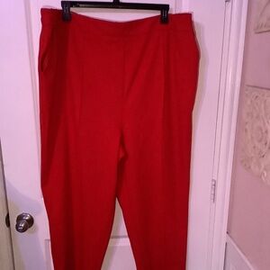 Skies are Blue red plus size pant 3x